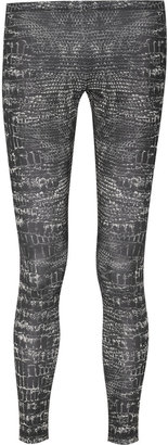 McQ Croc-print stretch-jersey leggings