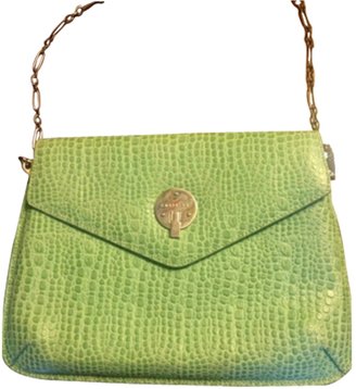 Smythson Green Leather Handbag
