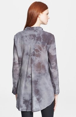 Enza Costa High/Low Button Front Shirt