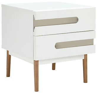 John Lewis 7733 House by John Lewis Notch 2 Drawer Bedside Table