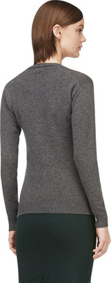 Burberry Grey Shanghai Landmark Cashmere Sweater