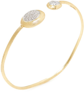 Marco Bicego Jaipur Diamond & Gold Hand Engraved Bangle Bracelet