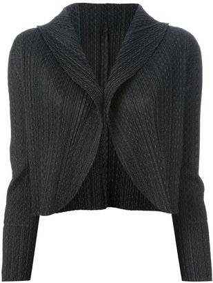 Issey Miyake PLEATS PLEASE BY cropped pleated jacket