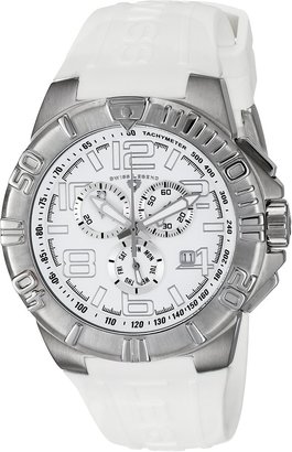 Swiss Legend Men's 40118-02 Super Shield Chronograph Dial Silicone Watch