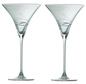 Galway Living Chic pair of martini glasses