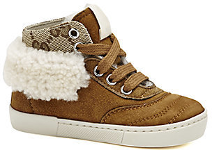 Gucci Infant's & Toddler's Suede & Shearling High-Top Sneakers