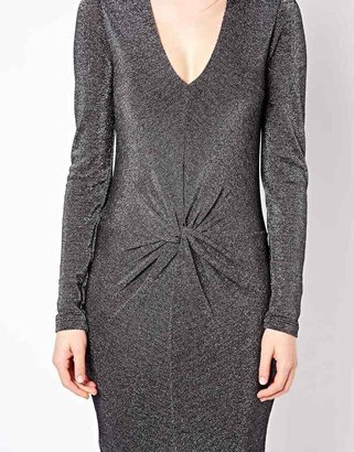 Ted Baker Sparkle Dress with Front Twist