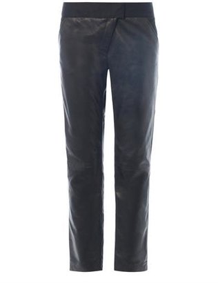 Thakoon Asymmetric-zip leather trousers