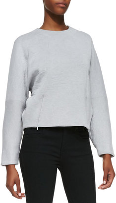 Victoria Beckham Kimono Sweater with Zipper Detail