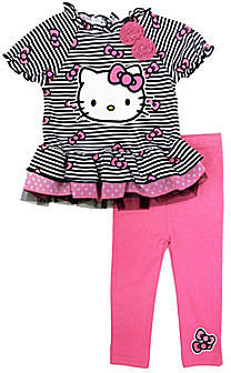 Hello Kitty 2-pc. Short-Sleeve Top and Leggings Set - Girls 12m-24m