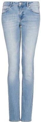 MANGO Slim-fit light wash jeans
