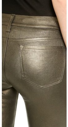 J Brand L624 Stacked Leather Skinny Pants