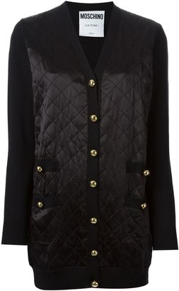 Moschino quilted front cardigan