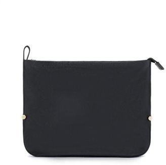 Joseph Soft Leather and Nappa Zip Clutch in BLACK