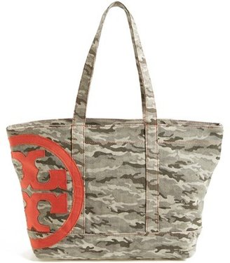 Tory Burch 'Small' Canvas Zip Tote