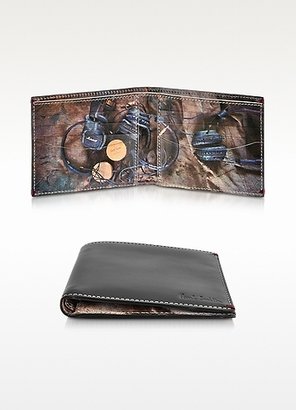 Paul Smith Headphones Print Leather Billfold Wallet