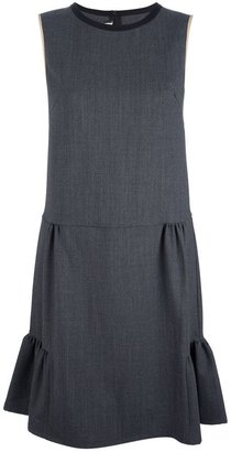 Marni Edition sleeveless pleat detail dress