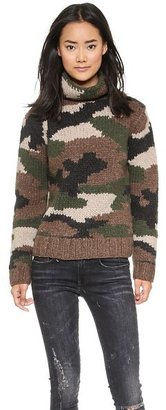NLST Camouflage Hand Knit Sweater