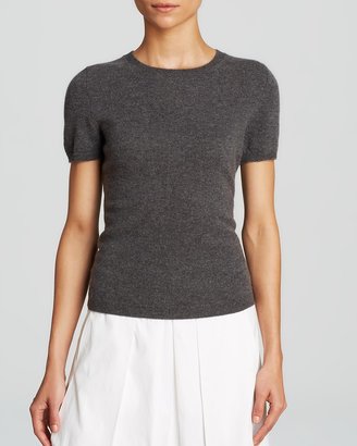 Bloomingdale's C by Short Sleeve Cashmere Sweater