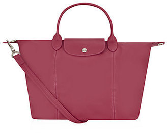 Longchamp Le Pliage Cuir Medium Handbag