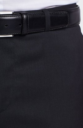 HUGO BOSS 'Sharp' Slim Fit Flat Front Wool Trousers