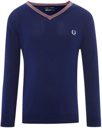 Fred Perry Tipped v-neck classic jumper