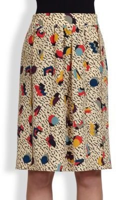 Chloé Geometric-Print Skirt
