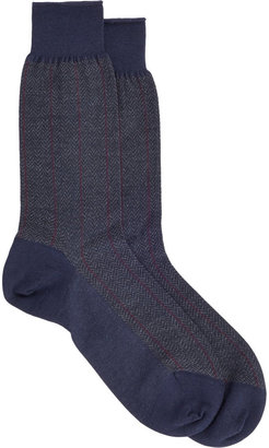 Barneys New York Herringbone Socks