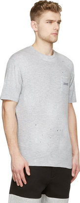 DSQUARED2 Grey Distressed New Dan Fit T-Shirt