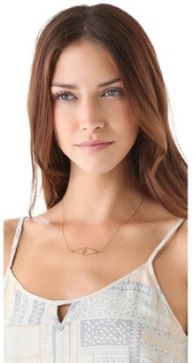 Jennifer Zeuner Jewelry Diamond Sapphire Eye Necklace