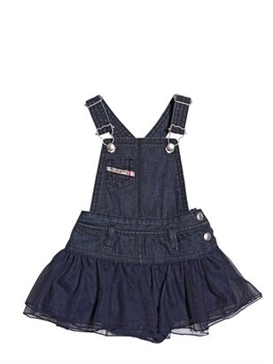 Diesel Kids - Cotton Chambray And Tulle Dress