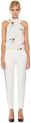 Balmain Pierre Fitted Cropped Tuxedo Pants