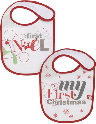 Mothercare My First Christmas Bibs - 2 Pack