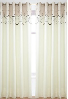 Pebbles Lined Voile Curtains