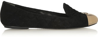 Tory Burch Kaitlin quilted suede slippers