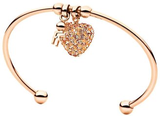 Folli Follie Bling Chic Bracelet with Champagne Heart Charm