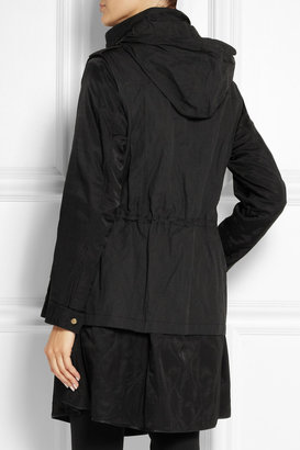 Donna Karan Convertible padded twill and cotton-blend jacket