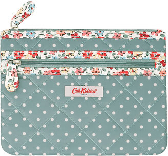 Cath Kidston Mini Dot Quilted Double Zip Purse