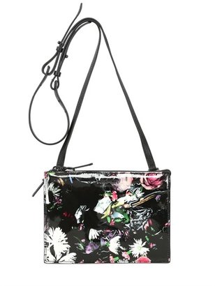 McQ Floral Printed Leather Shoulder Bag