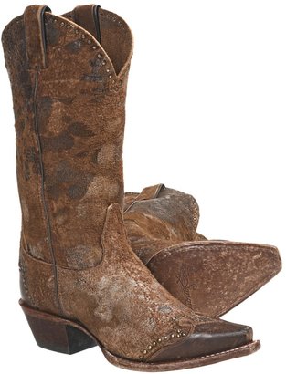 Sonora Sand Dune Cowboy Boots - Suede, Snip Toe (For Women)