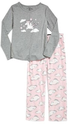 PJ Salvage 'Cloudy Skies' Two-Piece Pajamas (Little Girls & Big Girls)