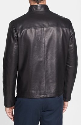 Cole Haan Lambskin Leather Moto Jacket (Online Only)