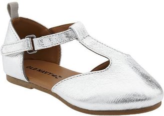 Old Navy Metallic T-Strap Flats for Baby