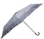 Dorothy Perkins Womens Leopard umbrella with crook- Grey