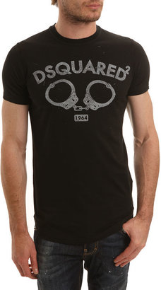DSquared 1090 DSQUARED Black Handcuffs T-Shirt