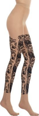 Ann Demeulemeester Floral Silhouette Pantyhose-Nude
