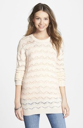 Love By Design Pointelle Tunic Pullover (Juniors)