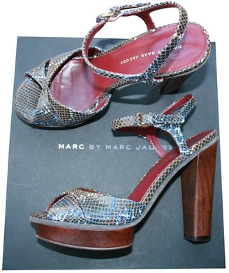 Marc by Marc Jacobs Snake-Effect Leather Sandals