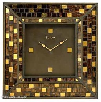 Bulova 22" High Alsace Mosaic Wall Clock
