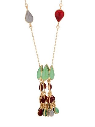 GRIPOIX Glass-pearl drop-pendant necklace